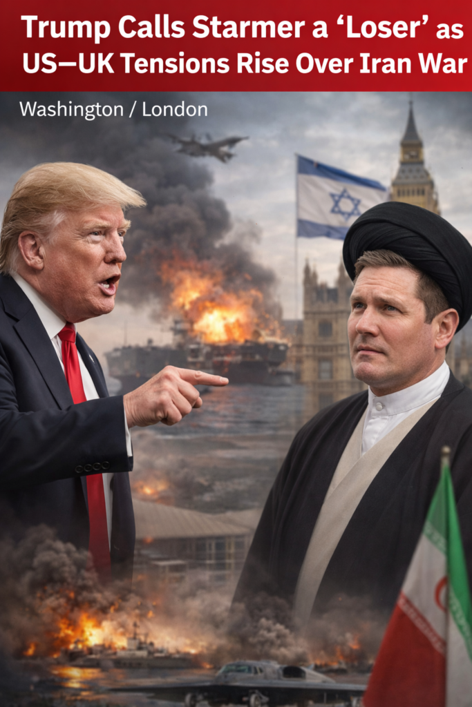 Trump Calls Starmer a “Loser” as US–UK Tensions Rise Over Iran War